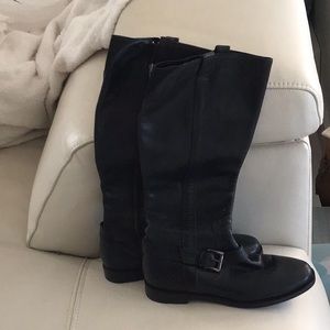 Cole hann black leather boots